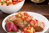 Pan-Seared Salmon with Vibrant Strawberry Salsa