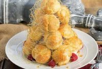 Bright Lemon Cloud Croquembouche