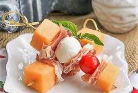 Prosciutto Wrapped Melon Delights