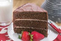Velvet Chocolate Vanilla Layer Cake