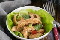 Zesty Chicken Lettuce Cups