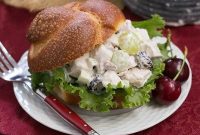 Creamy Chicken Salad with Bursting Grapes