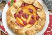 Rustic Peach Raspberry Galette