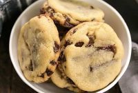 Gooey Stacked Chocolate Chip Cookies