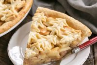 Handcrafted Apple Pie with a Golden Leaf Crown