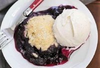 Smoky Sweet Blueberry Cobbler