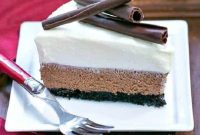 Three Shades of Chocolate Mousse Pie