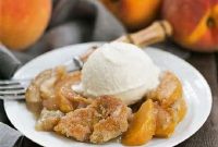 Luscious Fresh Peach Pudding