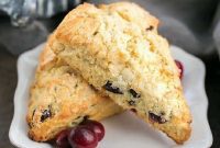 Holiday Cranberry Eggnog Scones