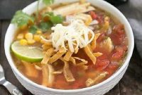 Hearty Leftover Turkey Tortilla Soup