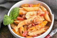 Cheesy Prosciutto Pasta Bake