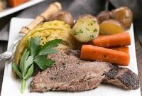Slow-Braised Irish Corned Beef with Cabbage