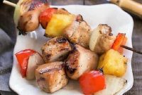 Sweet and Sticky Honey Chicken Kabobs
