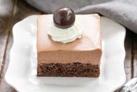 Velvety French Silk Brownies