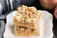 Spiced Caramel Apple Toffee Bars