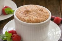 Raspberry Cloud Soufflés