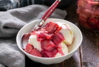 Vibrant Roasted Rhubarb Compote