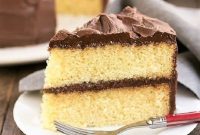 Irresistible Golden Yellow Cake and Decadent Chocolate Buttercream