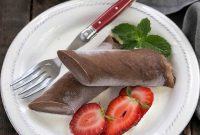 Chilled Cocoa Crepe Rolls