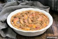 Golden Peach Crumble Delight