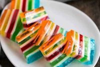 Rainbow Gelatin Parfait