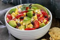 Vibrant Black Bean Avocado Corn Salsa