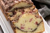 Spiced Rhubarb Swirl Bread