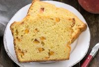 Luscious Glazed Peach Pound Cake