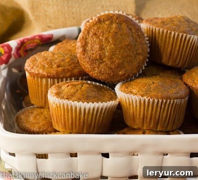 Bran Muffins Recipe in a rectangular basket