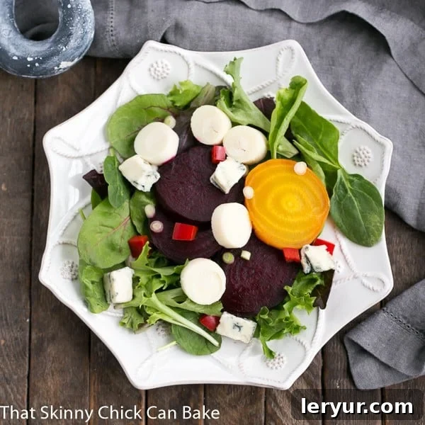 Beet Salad with Blue Cheese and Hearts of Palm | An elegant, tasty beet salad!