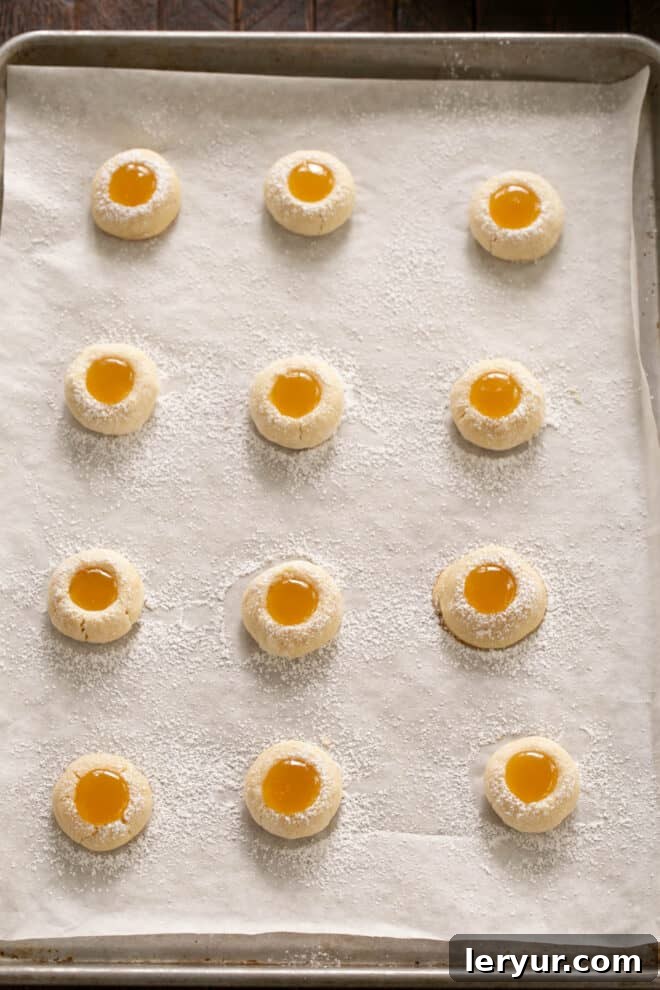 Sunny Lemon Impressions 8 Thumbprints with lemon filling added.