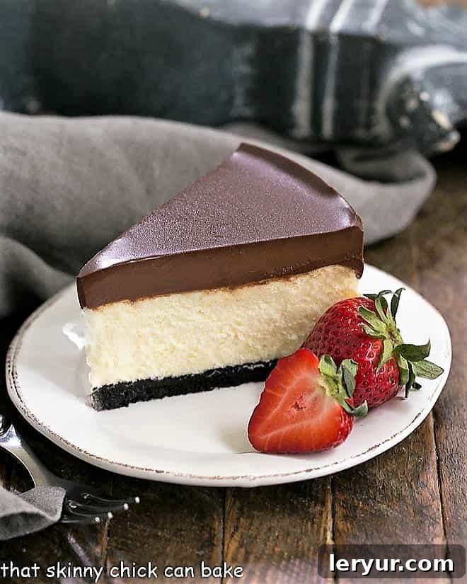 Ganache Topped Cheesecake