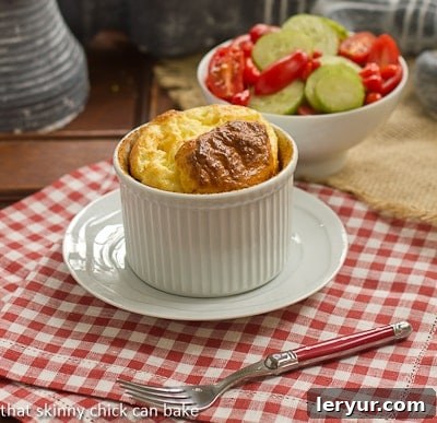 Golden Muenster Soufflés 2 Muenster Cheese Soufflés