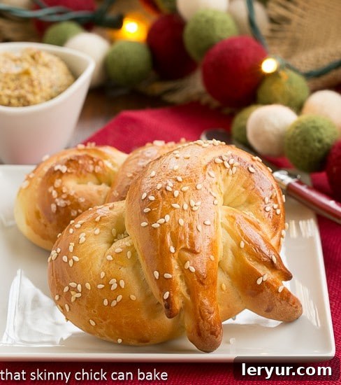 Homemade Challah Pretzels on a small white plate