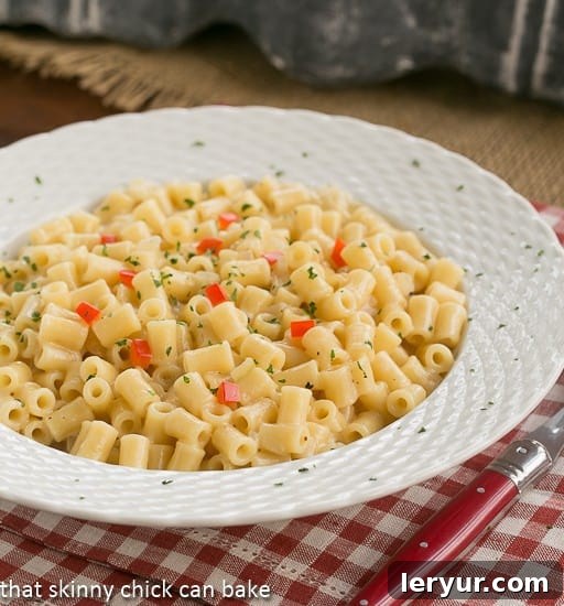 A bowl of Dorie Greenspan's Dressy Pasta Risotto, highlighting its creamy texture and inviting presentation.