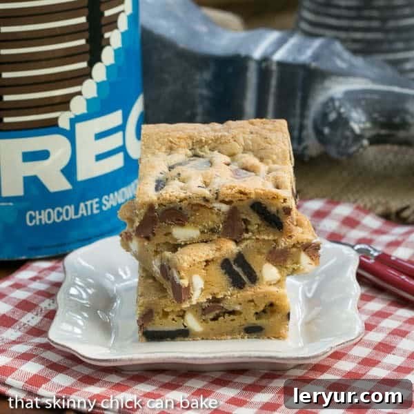 Oreo Chocolate Chip Bars