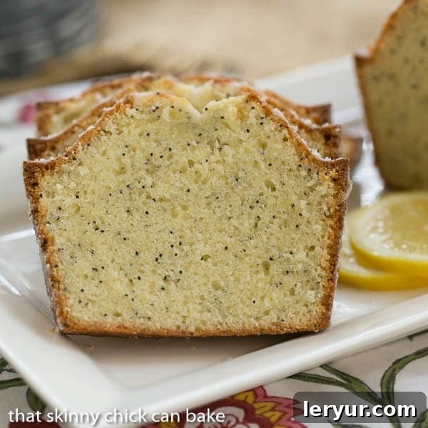 Sweet Glazed Poppy Seed Loaf 2 Glazed Poppy Seed Bread