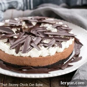 Slice of Easy Chocolate Mousse Tart
