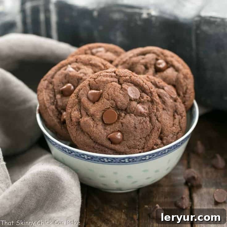 These splendid Dark Chocolate Pudding Cookies are the perfect snack for my chocoholic family!