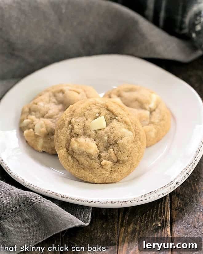 The best recipe for these classic White Chocolate Macadamia Nut Cookies. Adapted from Diethood