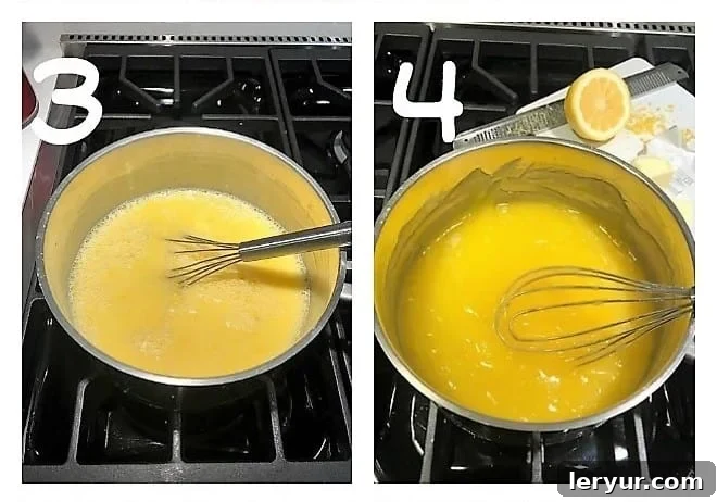 How to make an impressive, mile high lemon meringue pie! It's a show stopper! lemon meringue pie process shots 3,4.