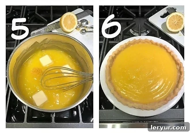 Mile High Lemon Meringue Perfection 5 lemon meringue pie process shots 5,6.