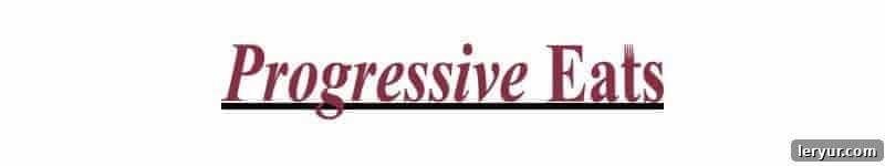 A banner image for the Progressive Eats culinary collaboration, featuring a stylized logo.