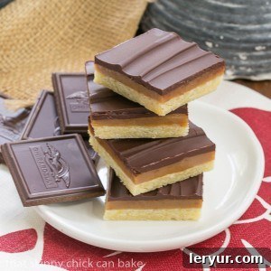 Ganache Topped Caramel Bars Recipe