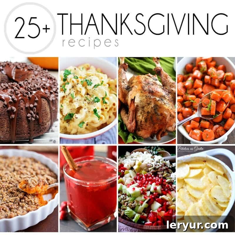 25 Best Thanksgiving recipes collage