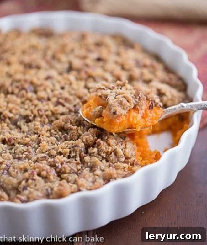 Praline Topped Sweet Potato Casserole - A Magnificent Combo!