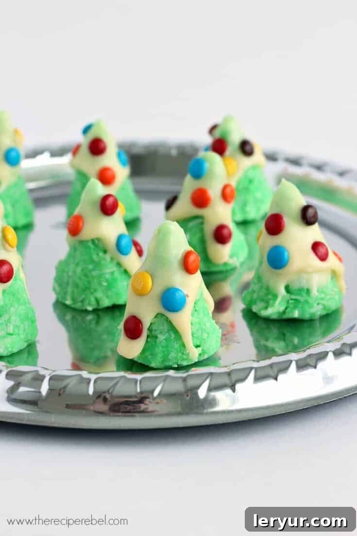 No-Bake Christmas Tree Cookies