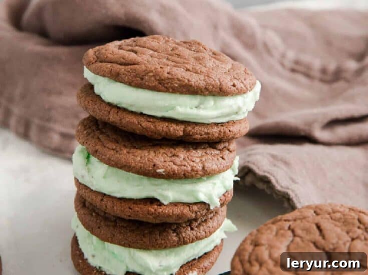 Chocolate Mint Cake Mix Cookies
