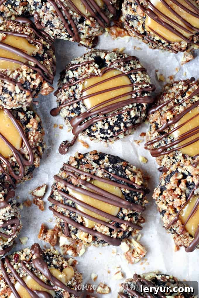 Turtle Thumbprint Cookies