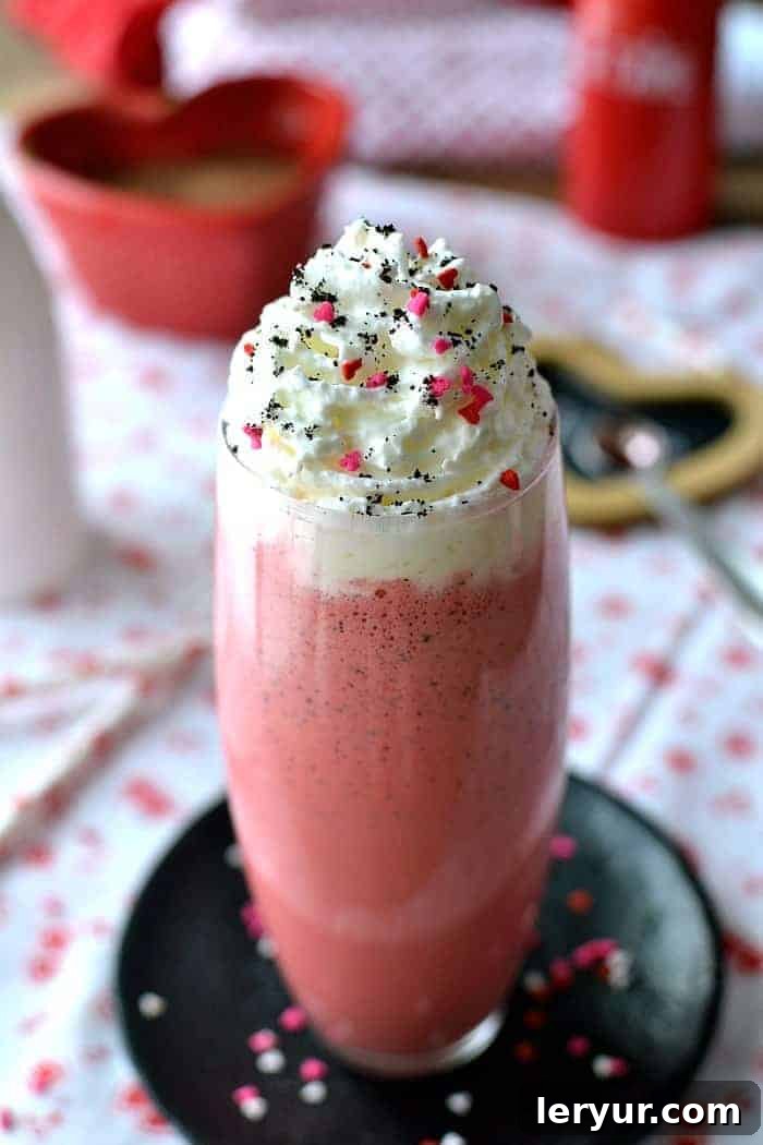 Red Velvet Mocha Milkshake, a sweet way to your heart.